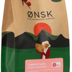 ØNSK Coffee bag with light roast and organic coffee beans from Cesar Sampertegui